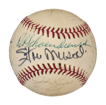 St Louis Cardinals Multi-Signed Official National League Baseball with 20 Signatures Including Musial, Brock, Torre and Schoendienst (PSA/DNA)